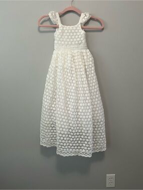 Show Me your Mumu Mini White Floral Lace Dress Size 3T
